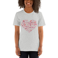 Heart by Inscribed Hearts / Premium Short-Sleeve Unisex T-Shirt