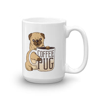 Pug Dog with Coffee Mug / Mug