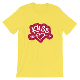 Kuss (Kiss) with Arrow Through Heart / Premium Short-Sleeve Unisex T-Shirt