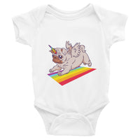 Pug Unicorn / Premium Infant Bodysuit