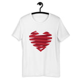 Ribbon-Wrapped Heart / Premium Short-Sleeve Unisex T-Shirt