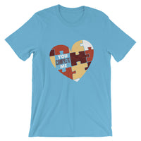 You Complete Me Heart Puzzle / Premium Short-Sleeve Unisex T-Shirt