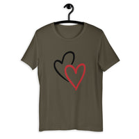 Two Hearts / Premium Short-Sleeve Unisex T-Shirt