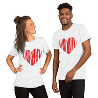 Scribbled Heart / Premium Short-Sleeve Unisex T-Shirt