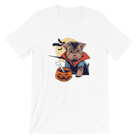 Halloween Vampire Morkie Dog / Premium Short-Sleeve Unisex T-Shirt