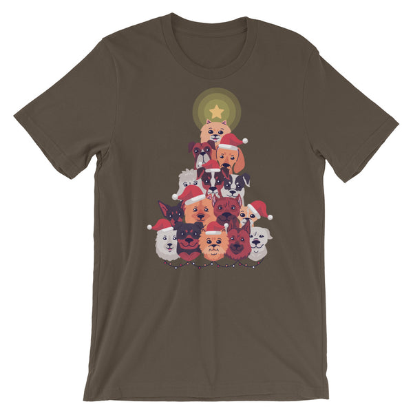 Dog Christmas Tree / Premium Short-Sleeve Unisex T-Shirt