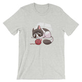 Cute Cat Playing with Yarn Ball / Premium Short-Sleeve Unisex T-Shirt