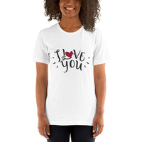 I Love You with Heart / Premium Short-Sleeve Unisex T-Shirt