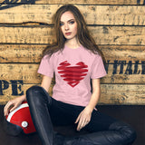 Ribbon-Wrapped Heart / Premium Short-Sleeve Unisex T-Shirt