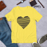 Line-Heart Silhouette / Premium Short-Sleeve Unisex T-Shirt