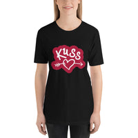 Kuss (Kiss) with Arrow Through Heart / Premium Short-Sleeve Unisex T-Shirt