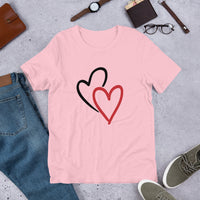 Two Hearts / Premium Short-Sleeve Unisex T-Shirt