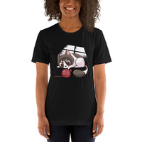 Cute Cat Playing with Yarn Ball / Premium Short-Sleeve Unisex T-Shirt