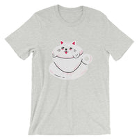 Coffee Cup Cat / Premium Short-Sleeve Unisex T-Shirt