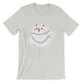 Coffee Cup Cat / Premium Short-Sleeve Unisex T-Shirt