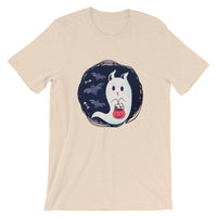 Halloween Ghost Cat / Premium Short-Sleeve Unisex T-Shirt