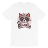 Cute Raccoon with Cookie / Premium Short-Sleeve Unisex T-Shirt