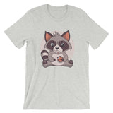 Cute Raccoon with Cookie / Premium Short-Sleeve Unisex T-Shirt