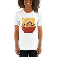 Ramen Noodle Cat / Premium Short-Sleeve Unisex T-Shirt