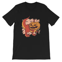 Halloween Pumpkin Dinosaur / Premium Short-Sleeve Unisex T-Shirt