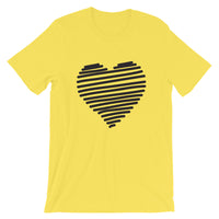 Line-Heart Silhouette / Premium Short-Sleeve Unisex T-Shirt