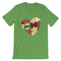 You Complete Me Heart Puzzle / Premium Short-Sleeve Unisex T-Shirt