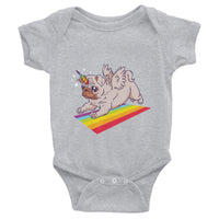 Pug Unicorn / Premium Infant Bodysuit