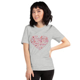 Heart by Inscribed Hearts / Premium Short-Sleeve Unisex T-Shirt