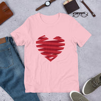 Ribbon-Wrapped Heart / Premium Short-Sleeve Unisex T-Shirt