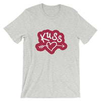 Kuss (Kiss) with Arrow Through Heart / Premium Short-Sleeve Unisex T-Shirt