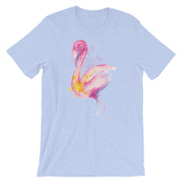 Watercolor Flamingo / Premium Short-Sleeve Unisex T-Shirt