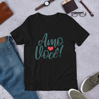 Amo Voce (I Love You) with Heart / Premium Short-Sleeve Unisex T-Shirt