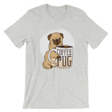 Pug Dog with Coffee Mug / Premium Short-Sleeve Unisex T-Shirt