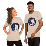 Halloween Ghost Cat / Premium Short-Sleeve Unisex T-Shirt