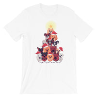 Dog Christmas Tree / Premium Short-Sleeve Unisex T-Shirt