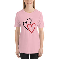 Two Hearts / Premium Short-Sleeve Unisex T-Shirt