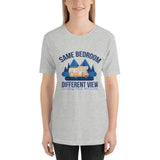 Same Bedroom Different View RV Lifestyle / Premium Short-Sleeve Unisex T-Shirt