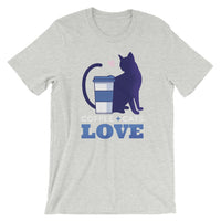 Coffee, Cat, Love / Premium Short-Sleeve Unisex T-Shirt