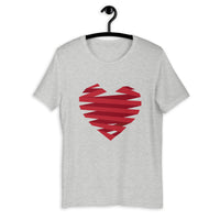 Ribbon-Wrapped Heart / Premium Short-Sleeve Unisex T-Shirt