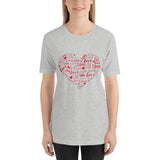 Heart by Inscribed Hearts / Premium Short-Sleeve Unisex T-Shirt