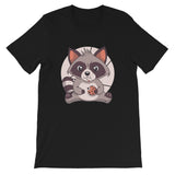 Cute Raccoon with Cookie / Premium Short-Sleeve Unisex T-Shirt