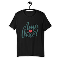 Amo Voce (I Love You) with Heart / Premium Short-Sleeve Unisex T-Shirt