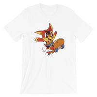 Skater Fox / Premium Short-Sleeve Unisex T-Shirt