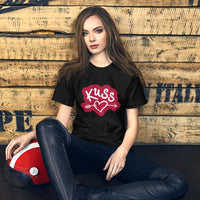 Kuss (Kiss) with Arrow Through Heart / Premium Short-Sleeve Unisex T-Shirt