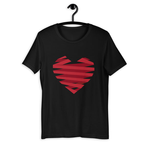 Ribbon-Wrapped Heart / Premium Short-Sleeve Unisex T-Shirt