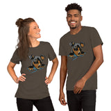 Cute Dog in Pocket / Premium Short-Sleeve Unisex T-Shirt