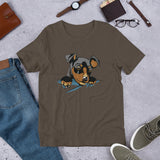 Cute Dog in Pocket / Premium Short-Sleeve Unisex T-Shirt