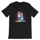 Cute Animals Riding Rainbow / Premium Short-Sleeve Unisex T-Shirt