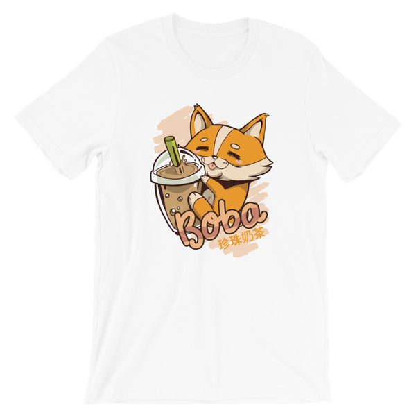 Boba Cat / Premium Short-Sleeve Unisex T-Shirt