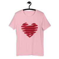 Ribbon-Wrapped Heart / Premium Short-Sleeve Unisex T-Shirt